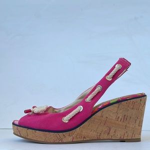 Women's Sperry Shoes Sperry Top-Sider Southport Slingback Wedges 9.5M